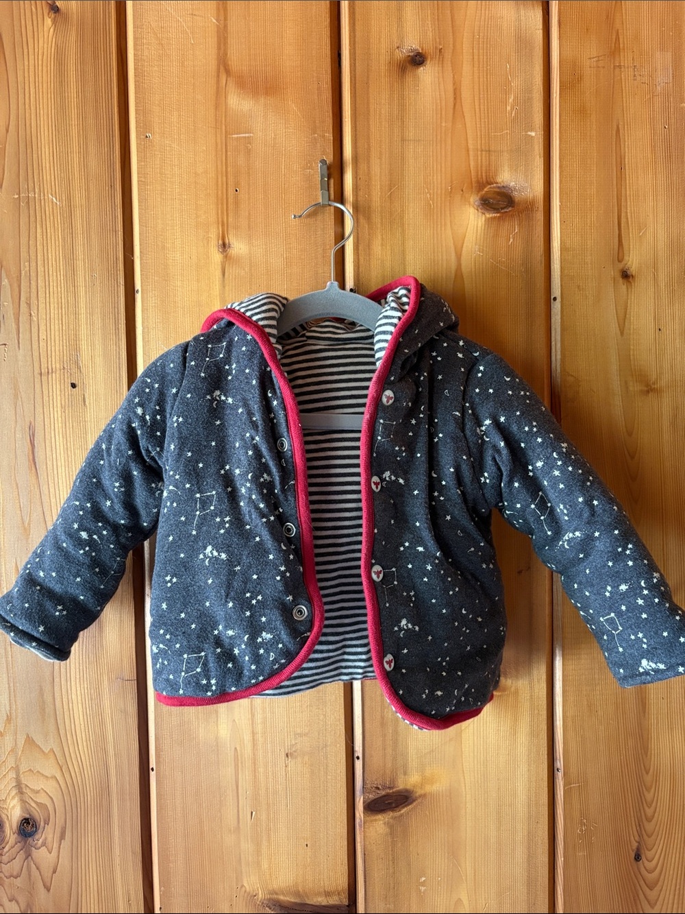 Reversible Organic Cotton Burt's Bees Baby Winter Coat